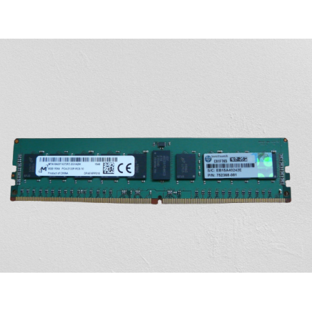 Barrette mémoire HP 8 Go PC4 1RX8 2400MHz 19200T RDIMM (869537-001)