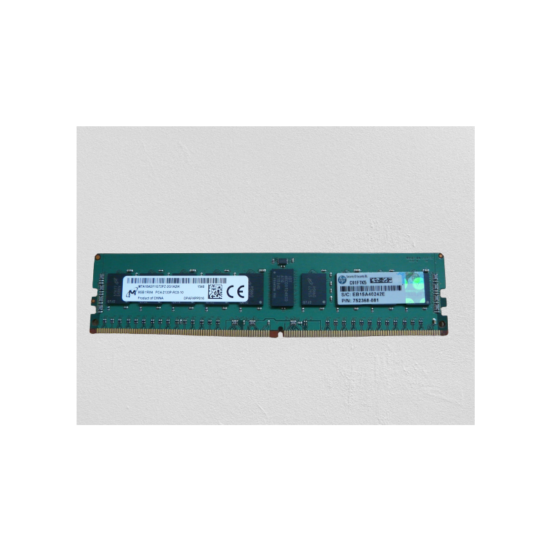 Barrette mémoire HP 8 Go PC4 1RX8 2400MHz 19200T RDIMM (862689-091)