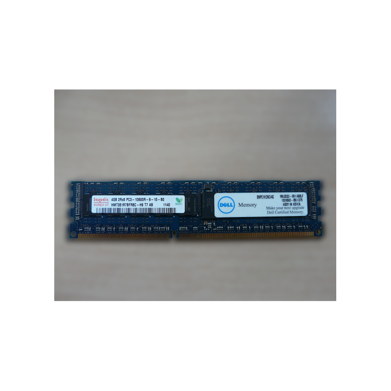 Mémoire DELL 4Go 2RX8 PC3 1333MHz 10600R RDIMM (SNPC1KCNC/4G)