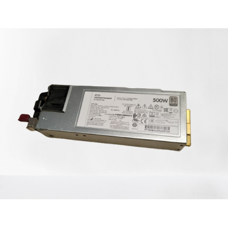 Alimentation HP PROLIANT G10 PLATINUM 500W NEUF (865408-B21)