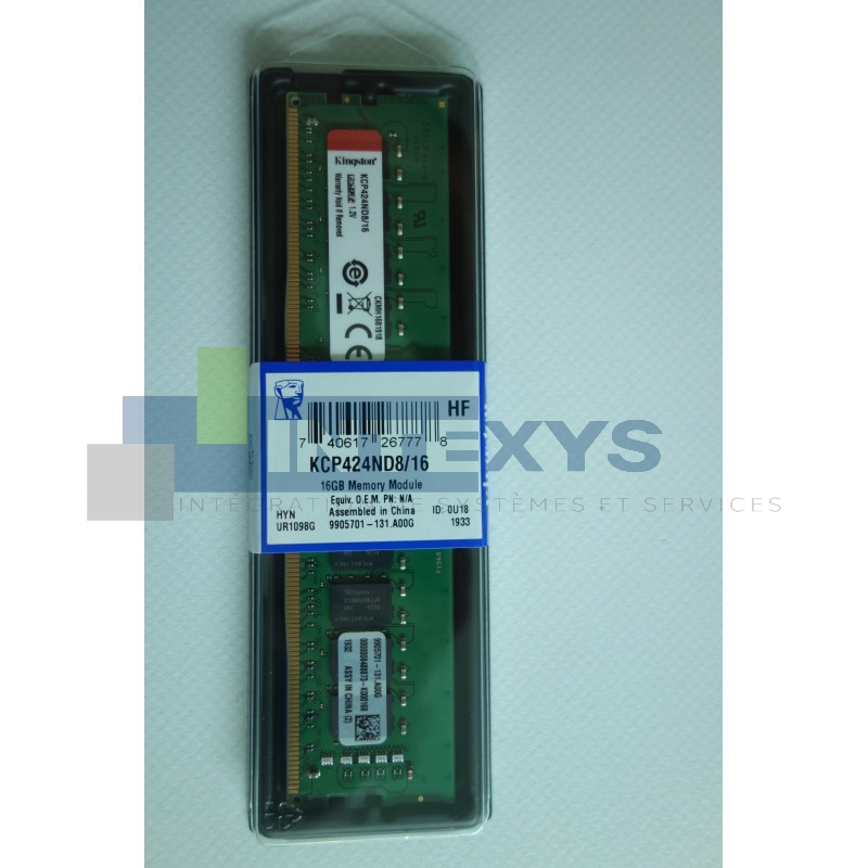 Barrette Mémoire Kingston 16  Go (KCP424ND8/16)