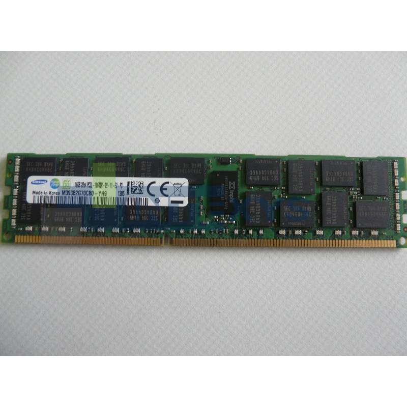Barrette Mémoire SAMSUNG 16 Go 2Rx4 PC3L-10600R (M393B2G70CB0-YH9)