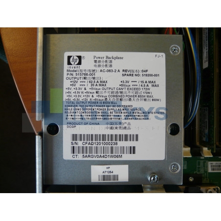 Backplane Alimentations DL380 G6 750W (515766-001)