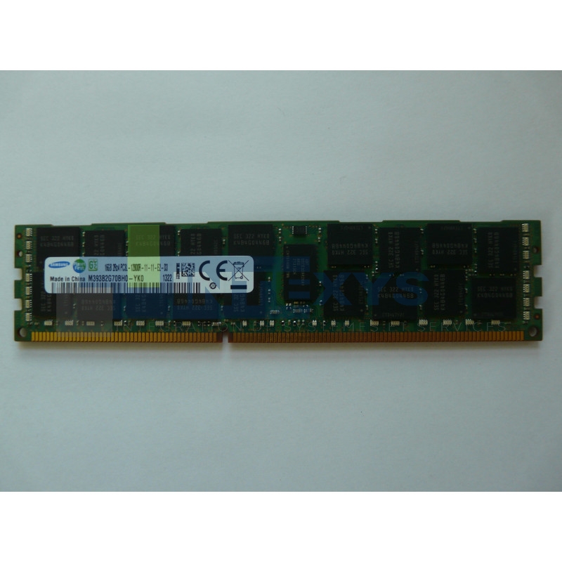 Barrette Mémoire SAMSUNG 16GB 2RX4 PC3L-12800R DDR3 (M393B2G70BH0-YK0)