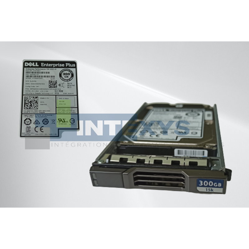 Disque DELL 300 Go SAS 12G 15K SFF COMPELLENT (0GM1R8)