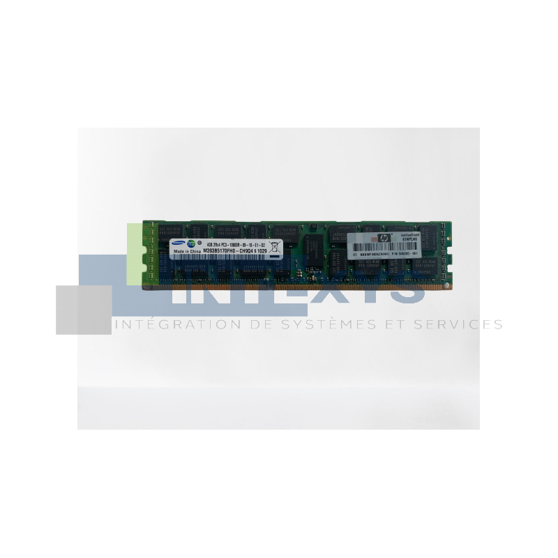 Barrette Mémoire HP 4 Go PC3-10600R-9 DDR3 1333MHz (500203-061)