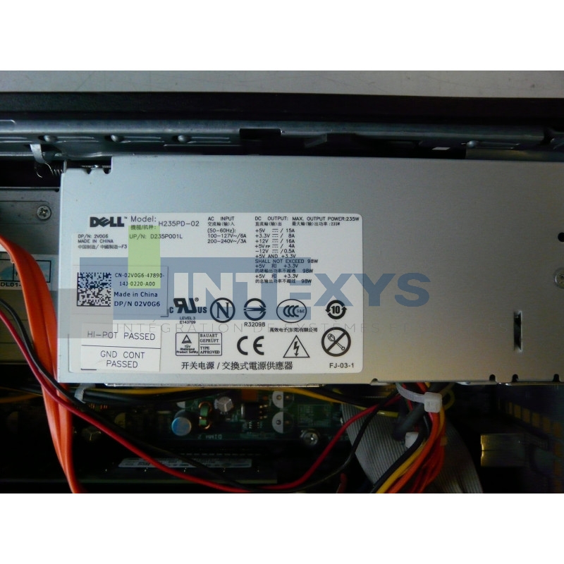 Alimentation DELL OPTIPLEX 380 235W (02V0G6)