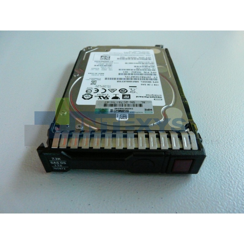 Disque HP 1 To SAS DS 12G 7,2K MDL SFF SC (765872-001)