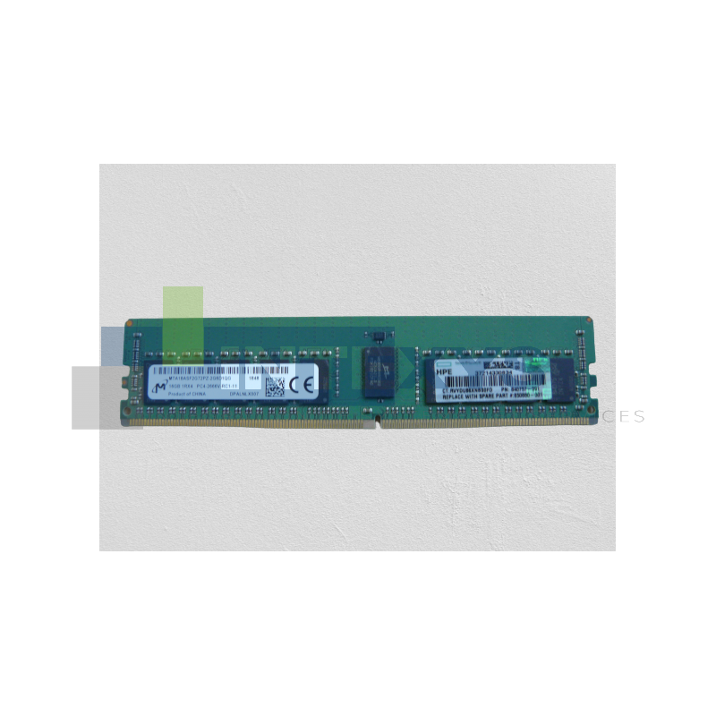 Barrette mémoire HP 16 Go 1RX4 DDR4 2666 Mhz (840757-091)