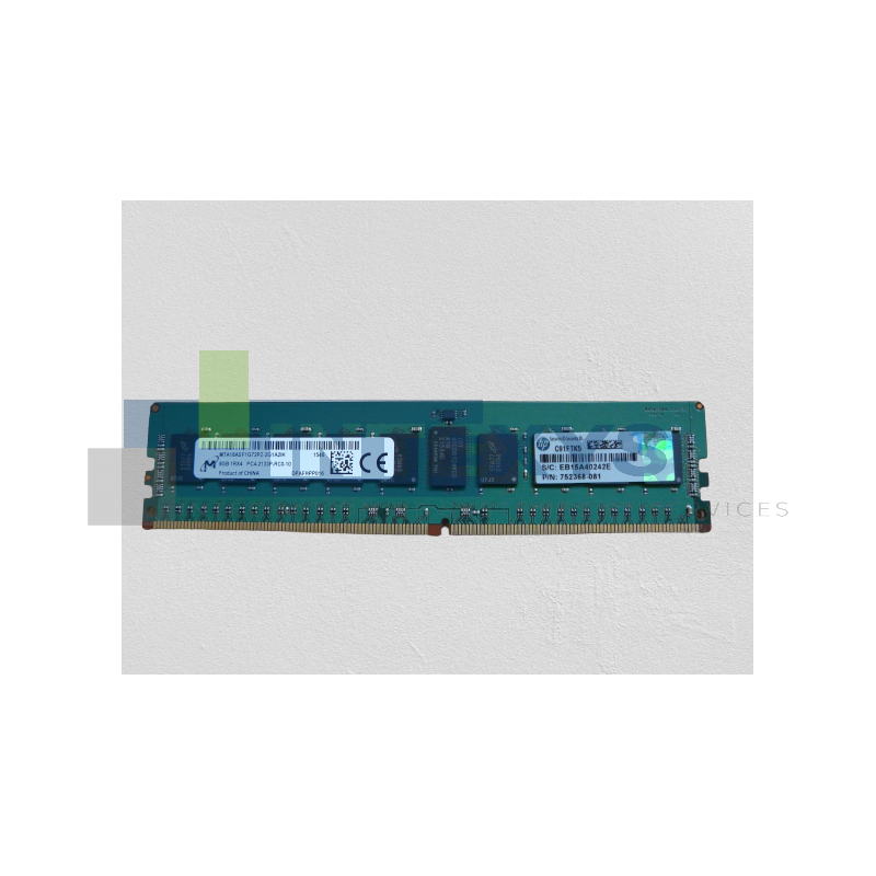 Barrette mémoire HP 8 Go DDR4 2133 MHz RDIMM (752368-081)
