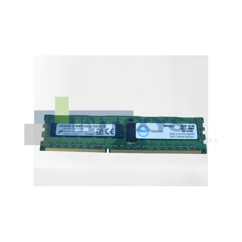 Barrette mémoire DELL 8Go 2RX8 PC3L 12800R (MT18KSF1G72PDZ-1G6E1)