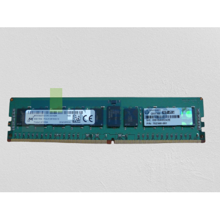 Barrette mémoire HP 8 Go PC4 2RX8 2133MHz 17000P RDIMM (774171-001)