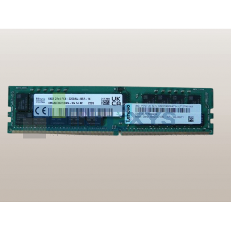 Barrette mémoire LENOVO 64 Go PC4 2RX4 3200 Mhz (02JK971)