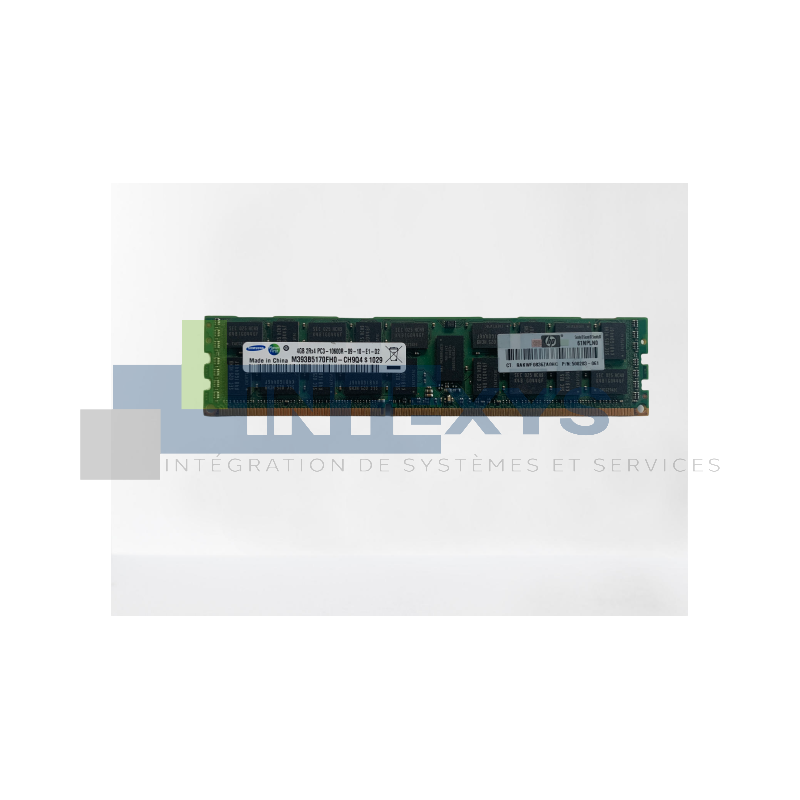 Barrette mémoire HP 4 Go PC3 2RX4 1333MHz 10600R RDIMM (501534-001)