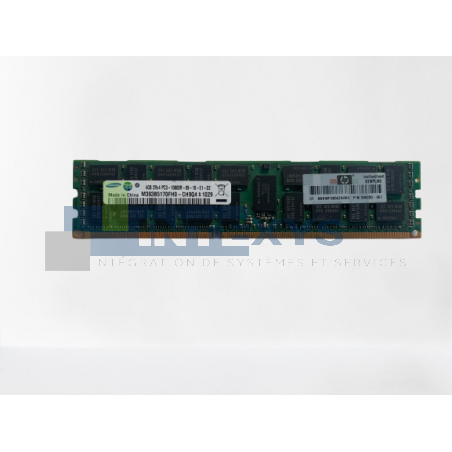 Barrette mémoire HP 4 Go PC3 2RX4 1333MHz 10600R RDIMM (501534-001)