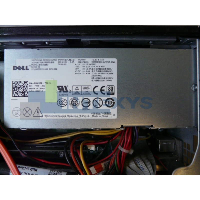 Alimentation DELL OPTIPLEX 760/780/960 SFF 235W (2V0G6)