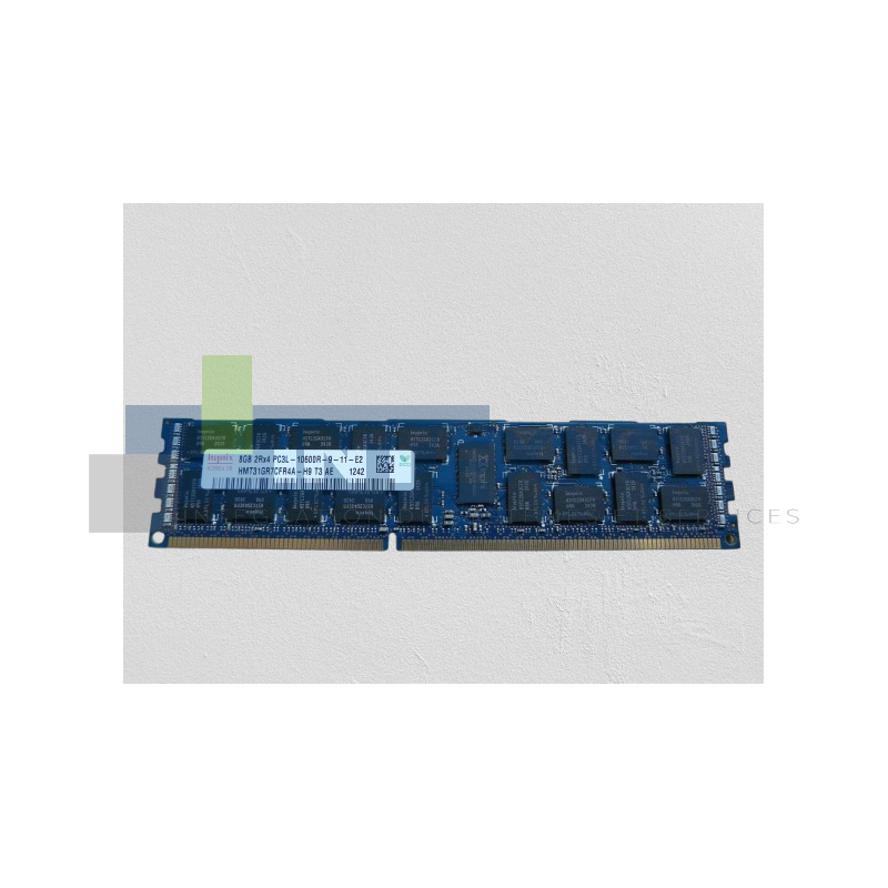 Barrette Mémoire HYNIX 8 Go 2Rx4 PC3L 1333MHz 10600R RDIMM (HMT31GR7BFR4A-H9)