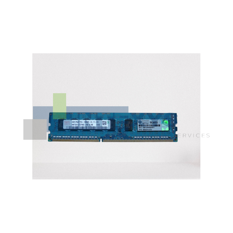 Barrette mémoire HP 4 Go 2RX8 PC3-10600E RDIMM (500210-071)