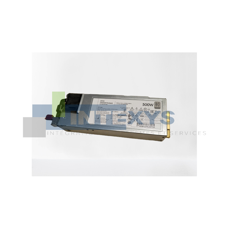 Alimentation HP PROLIANT G10 PLATINUM 500W NEUF (865408-B21)