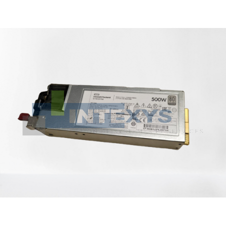 Alimentation HP PROLIANT G10 PLATINUM 500W NEUF (865408-B21)