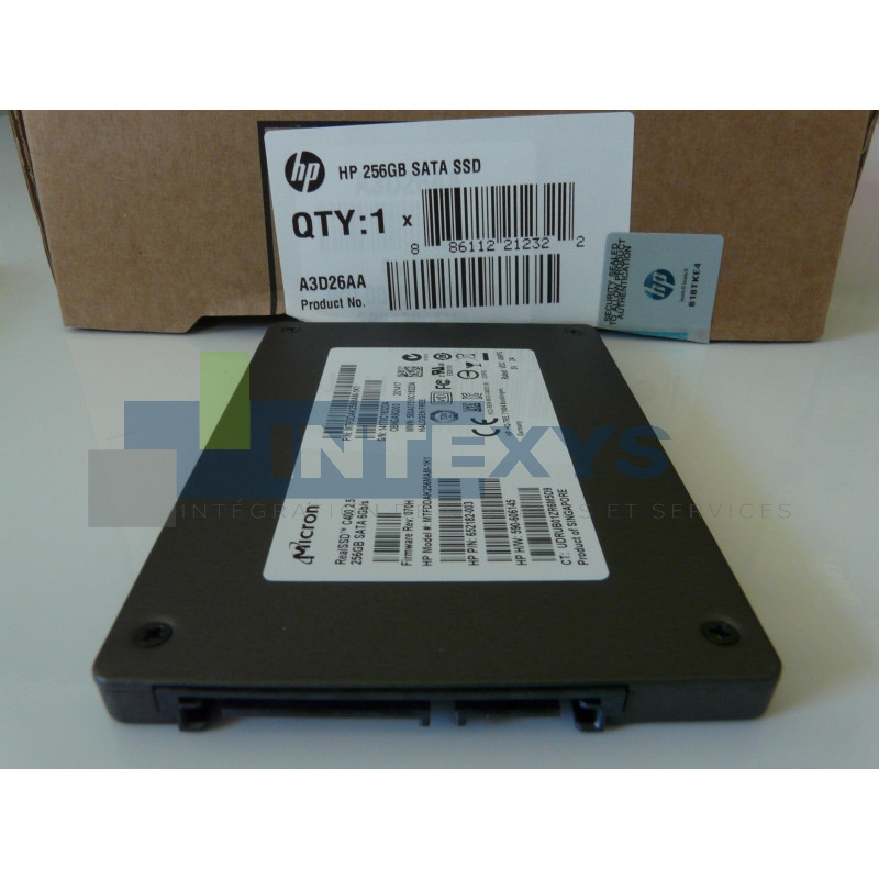 Disque HP 256 Go SATA 6G SSD SFF (671730-001)