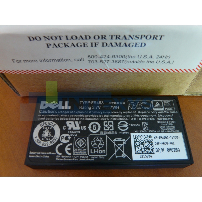 Batterie DELL PERC5i PERC6i  (U8735)