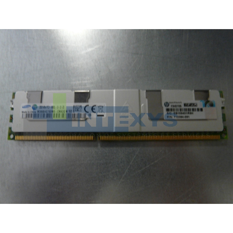 Barrette mémoire HP 32 Go 4RX4 PC3L 1866MHz 14900L LRDIMM  (708643-B21)